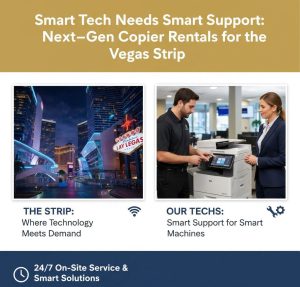 Read more about the article Smart Tech Needs Smart Support: Next-Gen Copier Rentals for the Vegas Strip